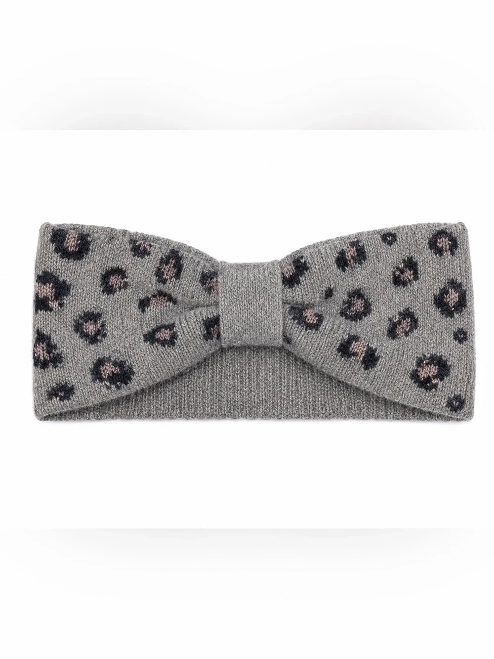 Francesca's Collections Leopard Print Headband - Gray and Pink
